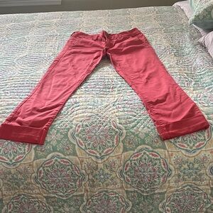 American Eagle Outfitters Coral Cropped Pants